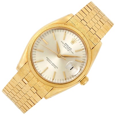 Lot 190 - Gentleman's Gold Oyster Perpetual Date Wristwatch, Rolex, Ref. 1503