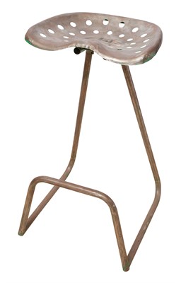 Lot 228 - Mezzadro Style Metal Stool After a design by...