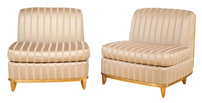 Lot 286 - Art Deco Giltwood and Upholstered Salon Suite...