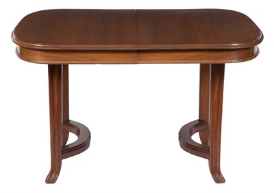 Lot 326 - Art Nouveau Walnut Dining Table; Together with...