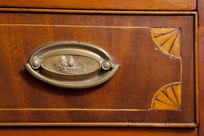 Lot 172 - Federal Inlaid Cherry Corner Cupboard Possibly...