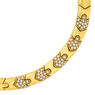 Lot 426 - Gold and Diamond Necklace, Bulgari