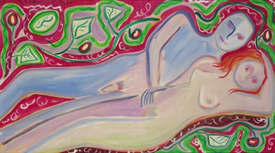 Lot 88 - Gloria Vanderbilt American, b. 1924 Man and...