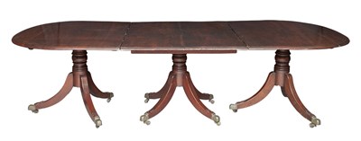 Lot 286 - George III Style Mahogany Triple-Pedestal...