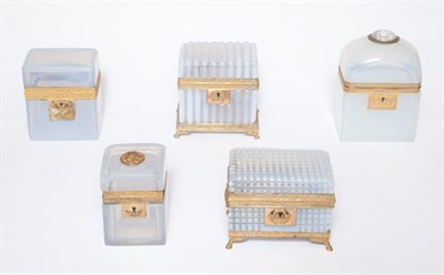 Lot 244 - Group of Five Charles X Gilt-Metal Mounted...