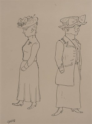 Lot 39 - George Grosz Zwei Frauen Mit Huten (double...