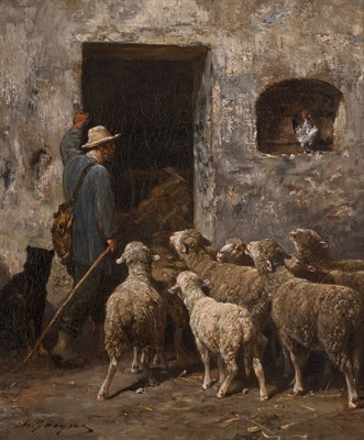 Lot 2 - Charles Emile Jacque French, 1813-1894 The...