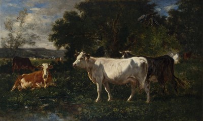 Lot 69 - Emile van Marcke de Lummen French, 1827-1890...