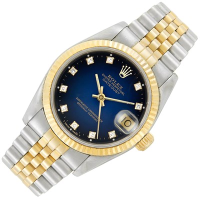 Lot 39 - Lady's Stainless Steel and Gold Wristwatch, Rolex, Ref. 6800