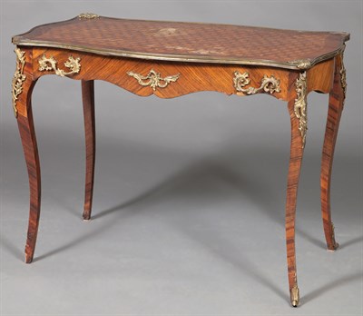 Lot 331 - Louis XV Style Gilt-Metal Mounted Kingwood and...