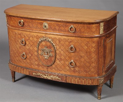 Lot 338 - Louis XVI Style Gilt-Metal Mounted Oak Side...