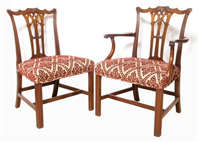 Lot 228 - Set of Eight George III Style Mahogany Dining...