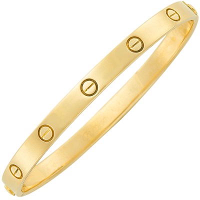 Lot 317 - Gold 'Love' Bangle Bracelet, Cartier
