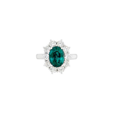 Lot 432 - Platinum, Alexandrite and Diamond Ring