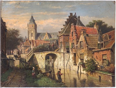 Lot 82 - Willem Koekkoek Dutch, 1839-1895 An Angler...