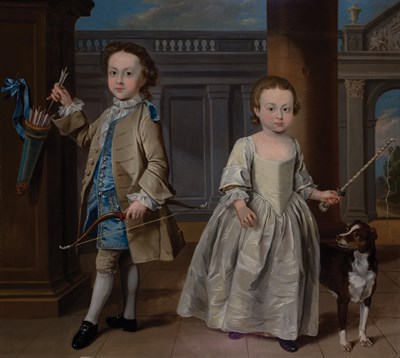 Lot 34 - Follower of Michael Dahl Portrait of Two Noble...