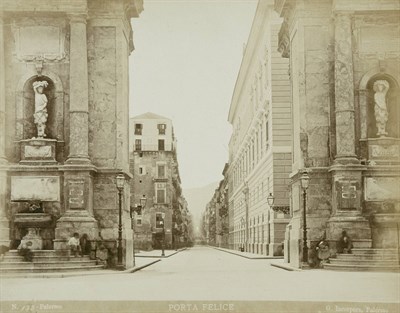Lot 34 - [ITALY AND NORTH AFRICA] Album with 49 large...