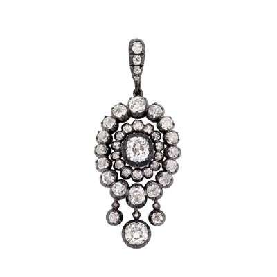 Lot 163 - Silver and Diamond Pendant
