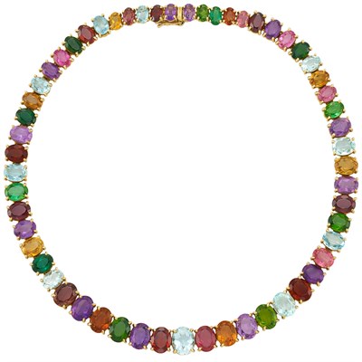 Lot 236 - Gold and Gem-Set Necklace, H. Stern