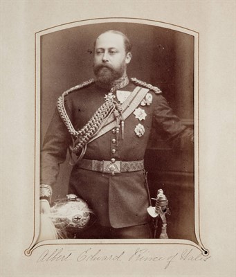 Lot 2 - [CABINET CARDS] Album of cabinet cards of the...