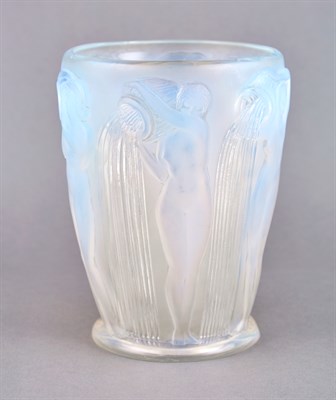 Lot 245 - R. Lalique Molded Opalescent Glass Danaïdes...
