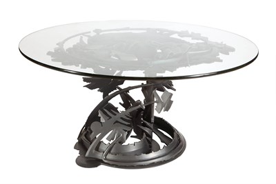 Lot 267 - Albert Paley Steel and Glass Dragon's Back...