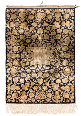 Lot 454 - Qum Silk Rug Central Iran, contemporary The...