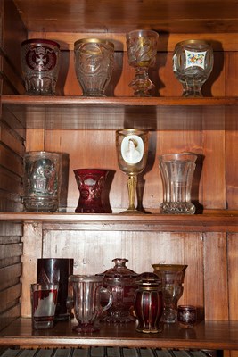 Lot 266 - Group of Bohemian and Bohemian Style Glass...