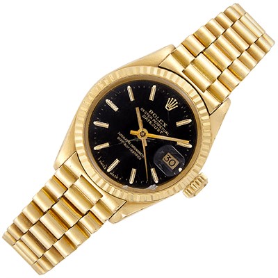 Lot 625 - Lady's Gold Wristwatch, Rolex, Ref. 6917