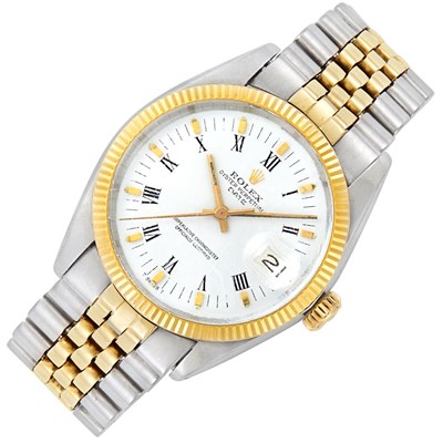 Lot 137 - Gentleman's Stainless Steel and Gold Wristwatch, Rolex, Ref. 1505