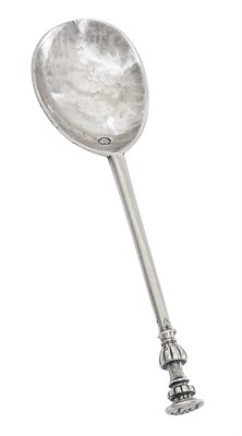 Lot 193 - Elizabeth I Sterling Silver Seal Top Spoon...