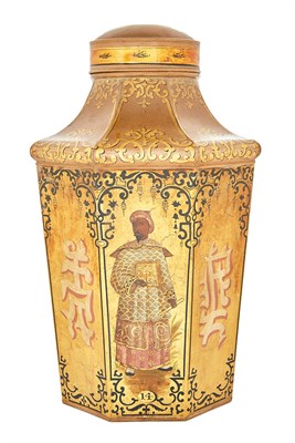 Lot 531 - Pair of English Painted and Parcel-Gilt Lidded...
