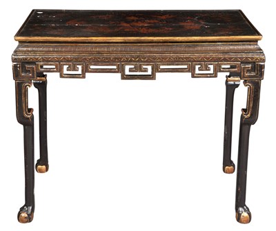 Lot 486 - Chinese Export Black Lacquer and Parcel-Gilt...