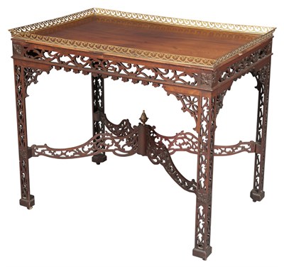 Lot 535 - George III Style Brass-Mounted Mahogany Tea...