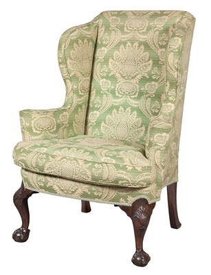 Lot 484 - George II Walnut Wing Armchair In the manner...