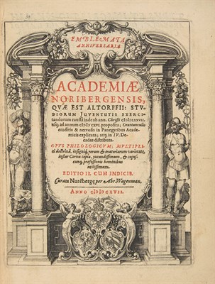 Lot 160 - [EMBLEM BOOKS] Emblemata Anniversaria...