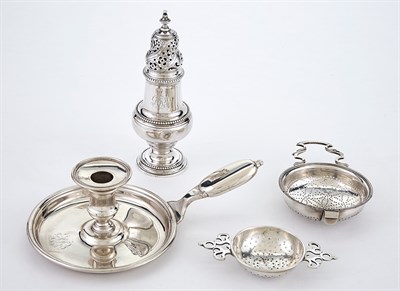 Lot 210 - Group of George II/III Sterling Silver Table...