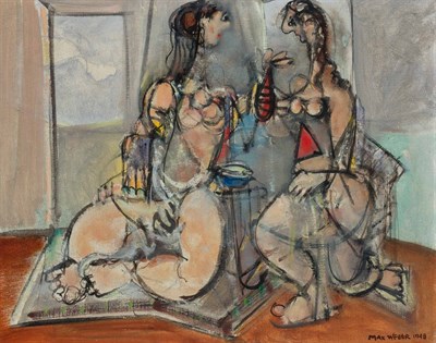 Lot 2073 - Max Weber American, 1881-1961 Conversation,...
