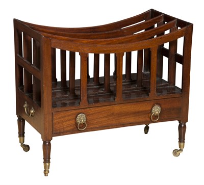 Lot 284 - George III Style Mahogany Canterbury 19th...
