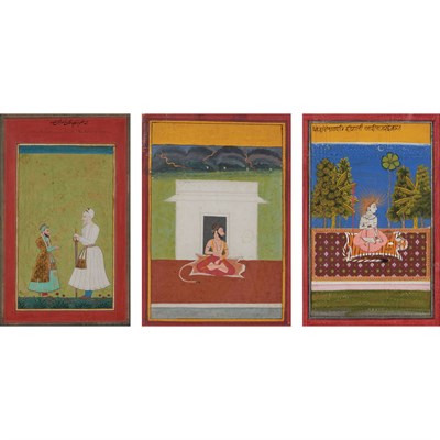 Lot 15 - Indian School 18th/19th Century Three: a...