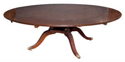 Lot 224 - Regency Style Walnut Extension Dining Table...