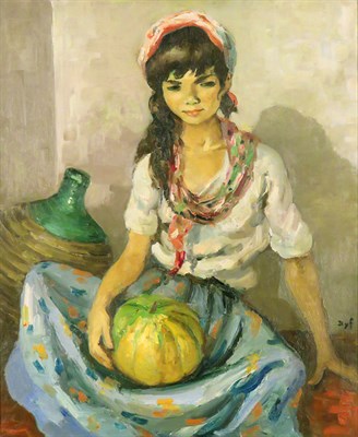 Lot 39 - Marcel Dyf French, 1899-1985 Gitane a la...