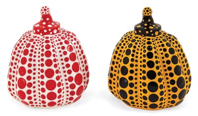 Lot 131 - Yayoi Kusama (b. 1929) PUMPKINS Painted cast...