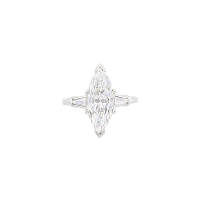 Lot 471 - Platinum and Diamond Ring