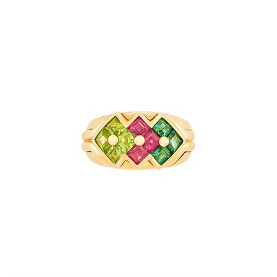 Lot 74 - Gold and Gem-Set Ring, Bulgari