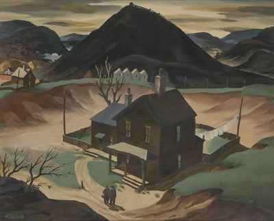 Lot 92 - Henry Gasser American, 1909-1981 Mining Town,...