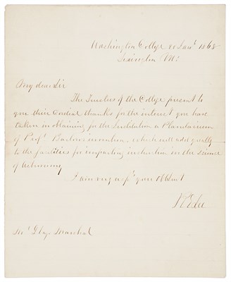 Lot 14 - LEE, ROBERT E. Autograph letter signed...
