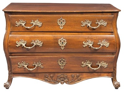 Lot 402 - Provincial Louis XV Walnut Commode Mid-18th...