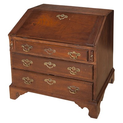 Lot 258A - Chippendale Walnut Miniature Slant Front Desk...