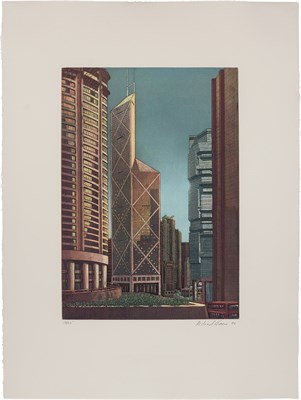 Lot 123 - Richard Haas HONG KONG VIEW, BANK OF CHINA...
